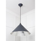 Smooth Nickel Hockley Pendant in Slate | From The Anvil-Hockley-Yester Home