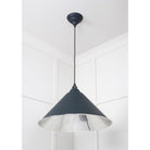 Smooth Nickel Hockley Pendant in Soot | From The Anvil-Hockley-Yester Home