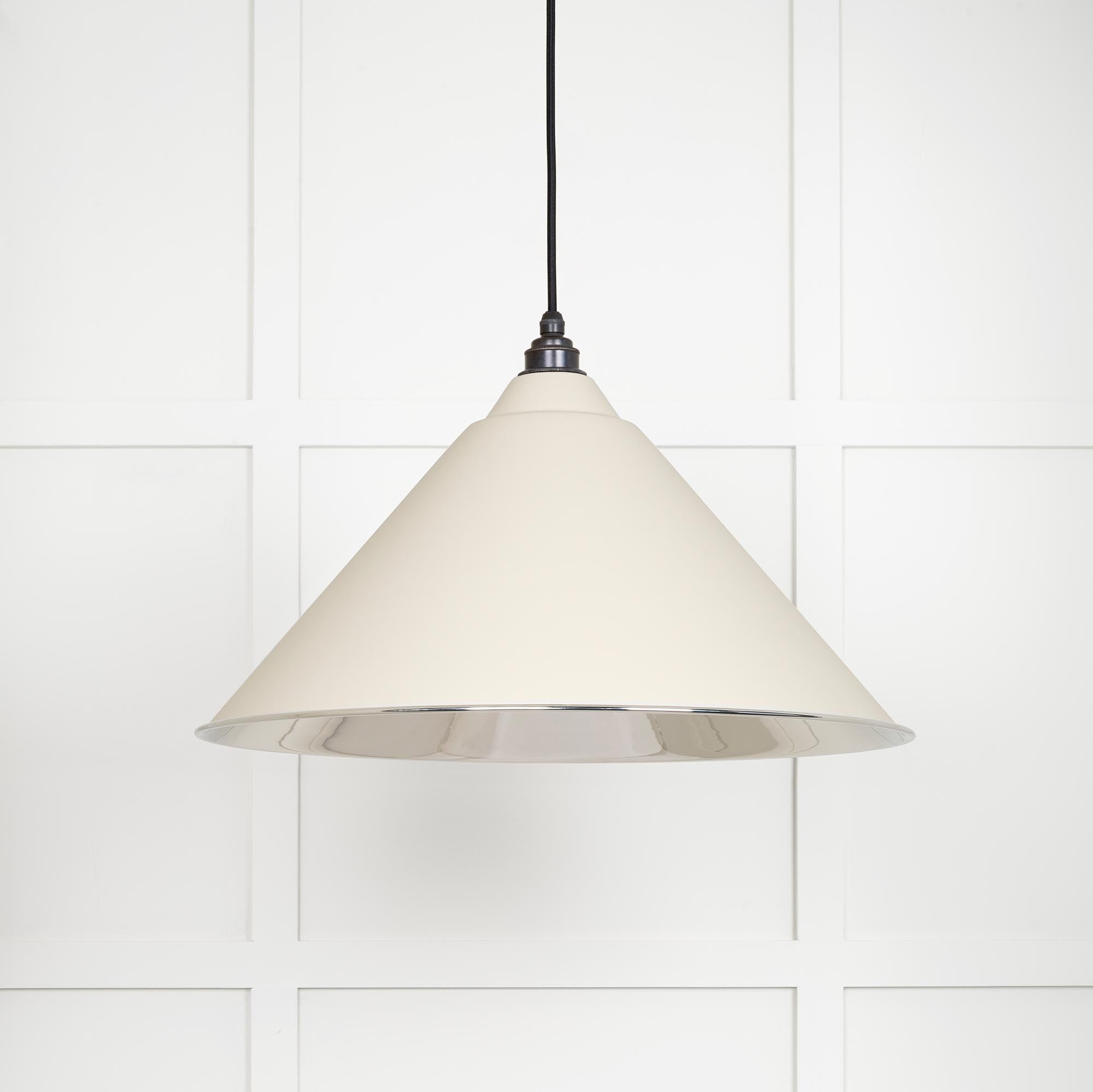 Smooth Nickel Hockley Pendant in Teasel | From The Anvil - Hockley - From The Anvil - Yester Home