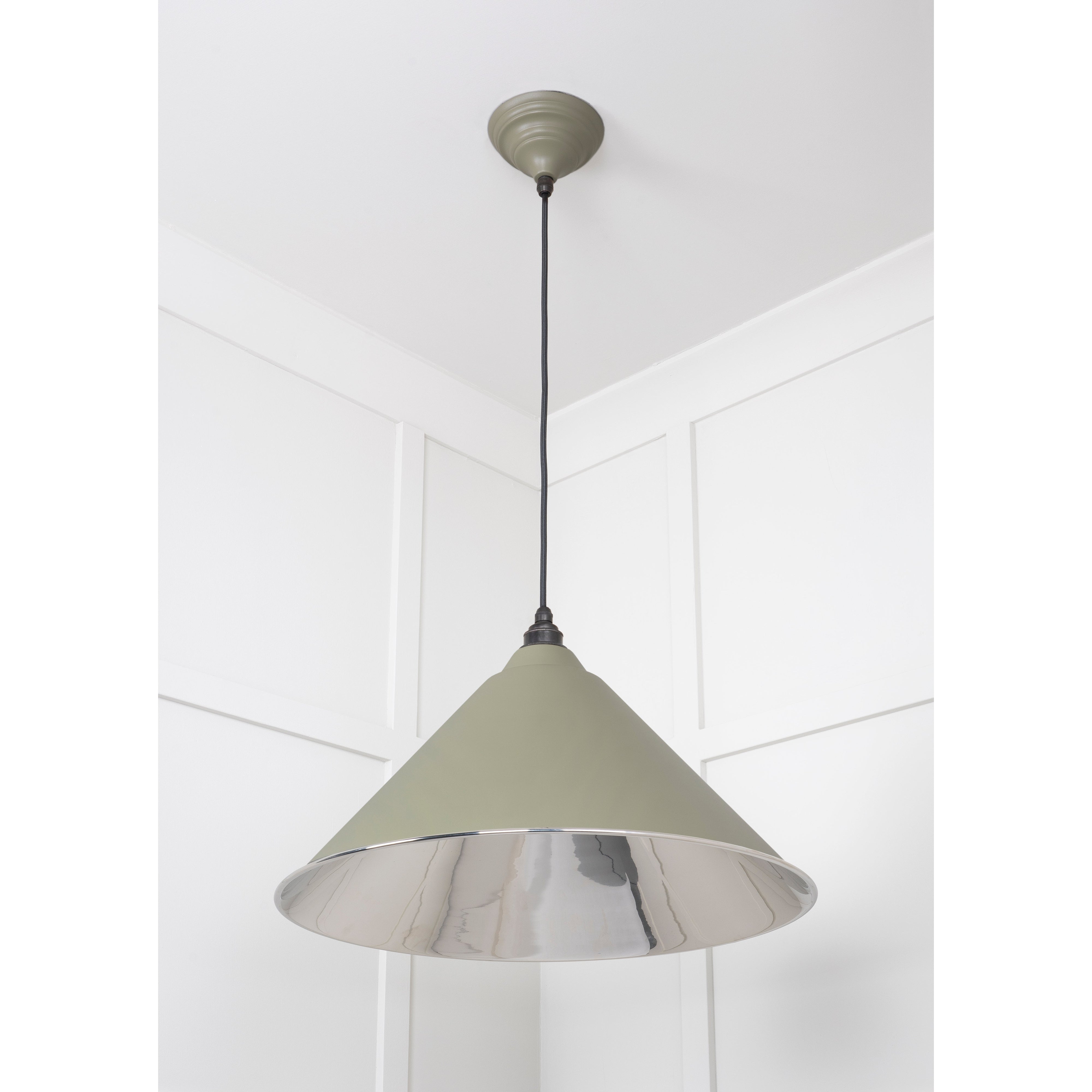 Smooth Nickel Hockley Pendant in Tump | From The Anvil-Hockley-Yester Home