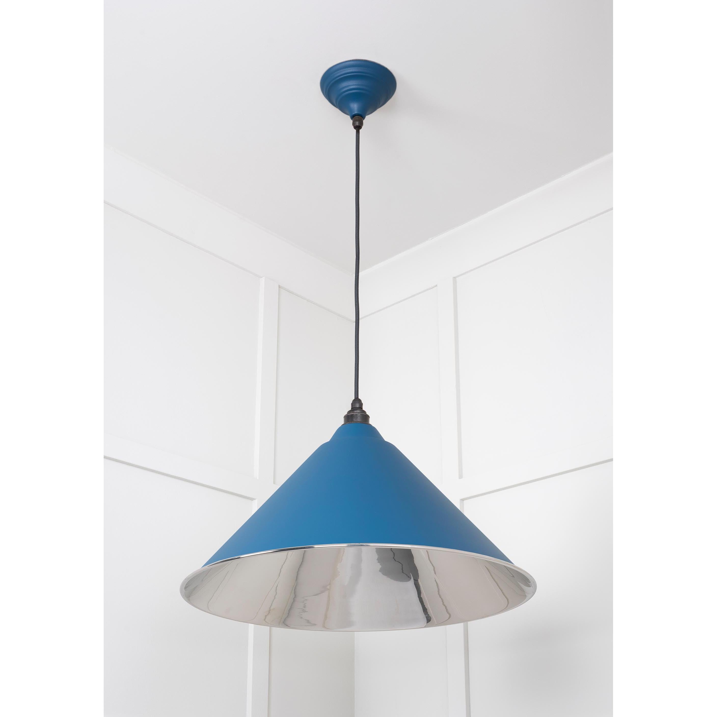 Smooth Nickel Hockley Pendant in Upstream | From The Anvil - Hockley - From The Anvil - Yester Home