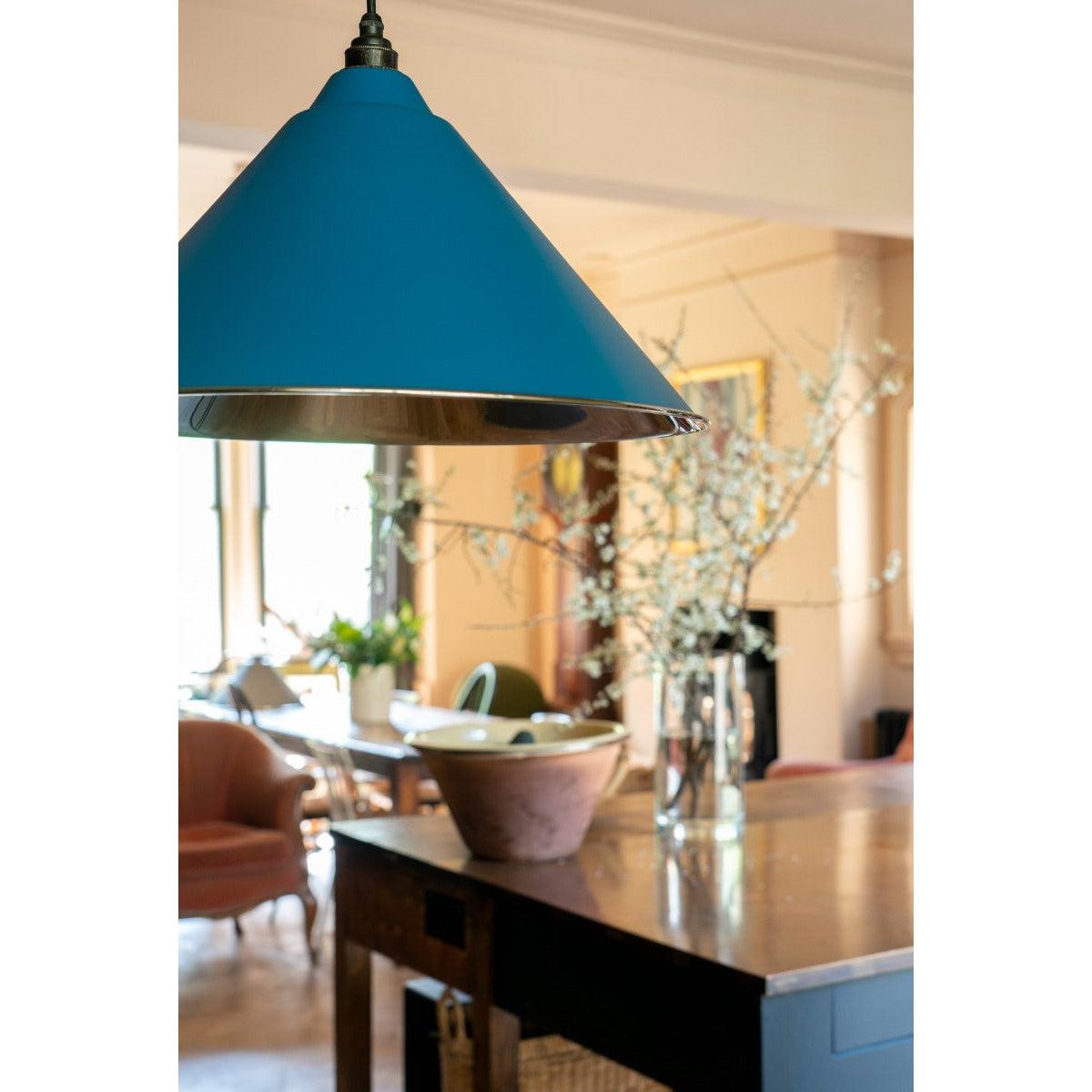 Smooth Nickel Hockley Pendant in Upstream | From The Anvil-Hockley-Yester Home