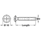 Snap Off Screw, M4 Thread 20 - 45mm - Screws & Bolts - Hafele - Yester Home