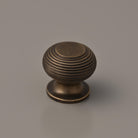 Solid Brass Beehive Cupboard Knobs-Cabinet Knobs-Yester Home
