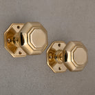 Solid Brass Georgian Mortice Door Knobs (Unsprung)-Mortice Knobs-Yester Home