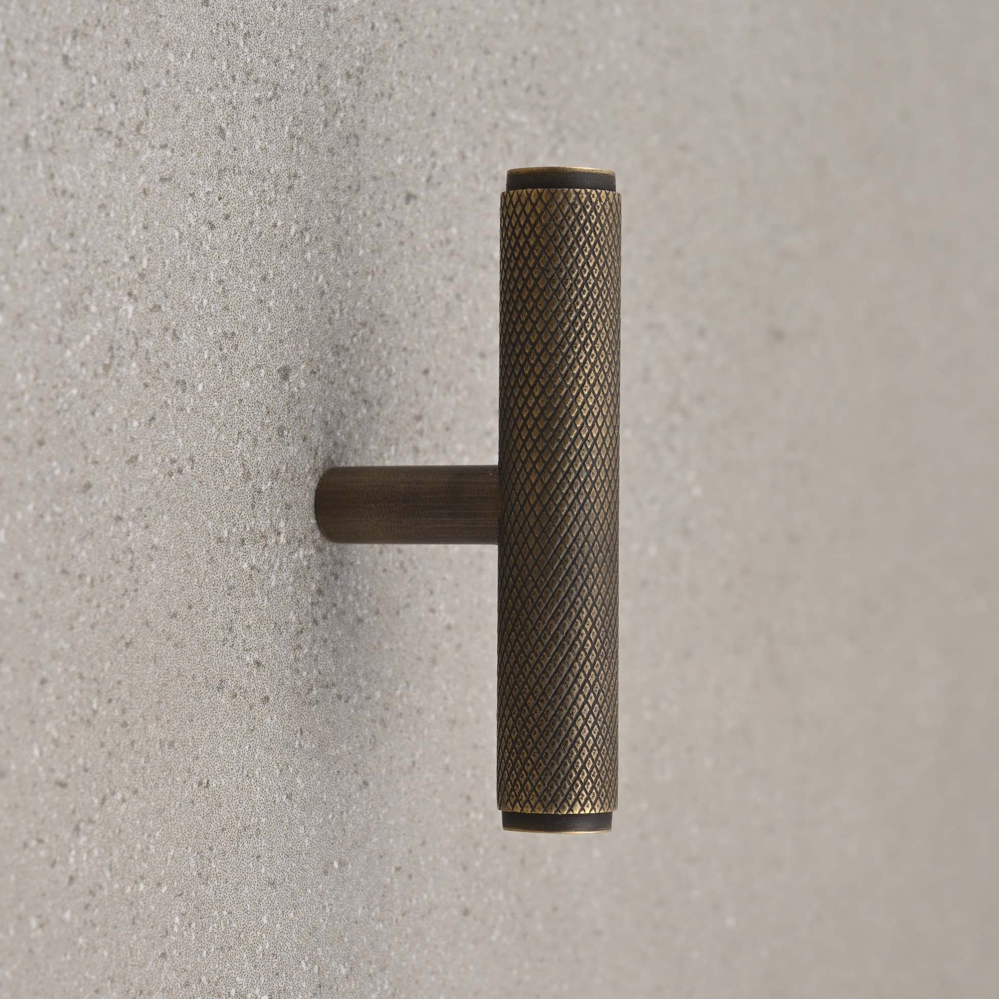Solid Brass Knurled Cabinet Handles-Cabinet Handles-Yester Home