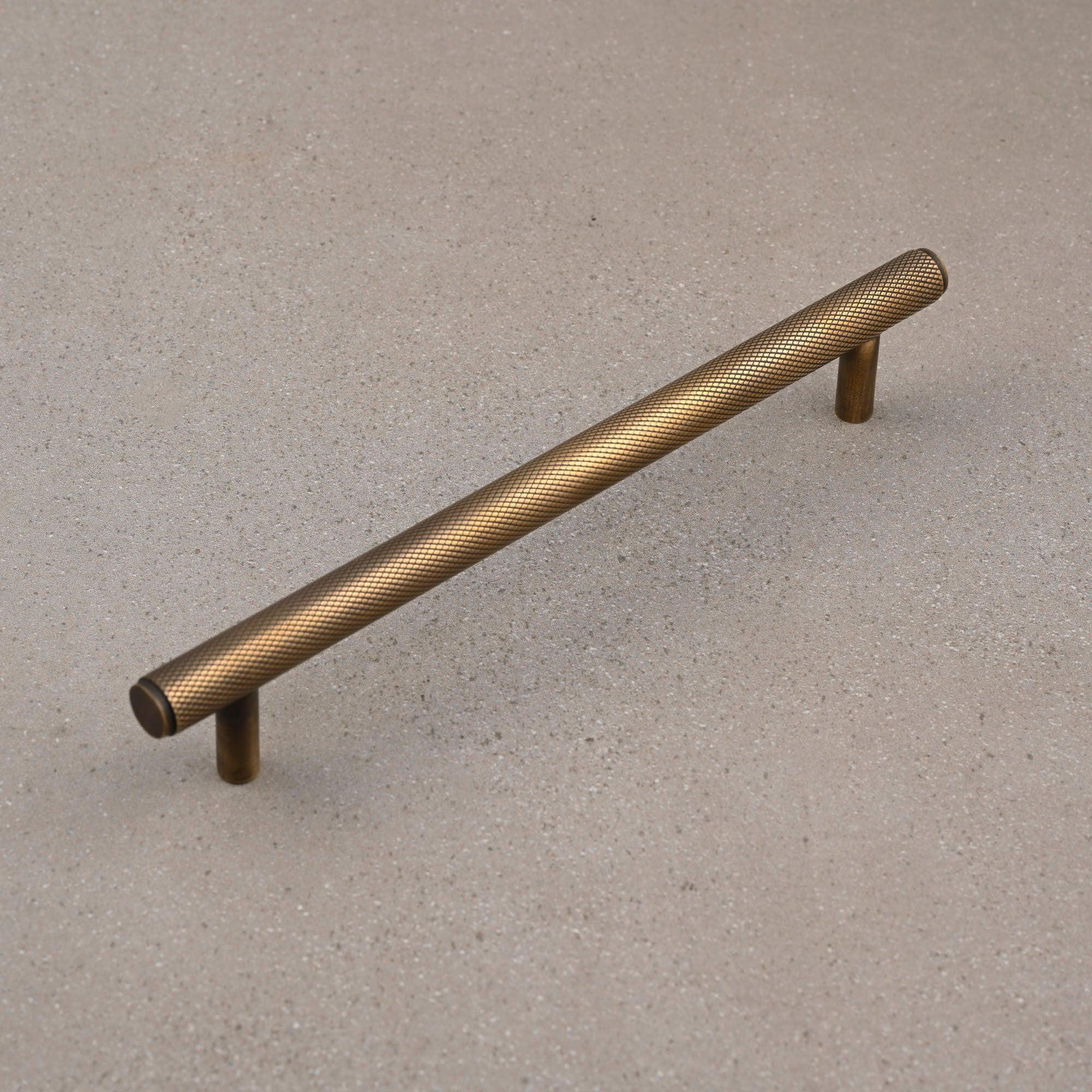 Solid Brass Knurled Cabinet Handles-Cabinet Handles-Yester Home