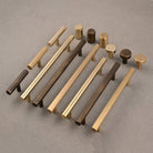 Solid Brass Round Bar Cabinet Handles-Cabinet Handles-Yester Home