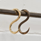 Solid Brass S Hook-S Hooks-Yester Home