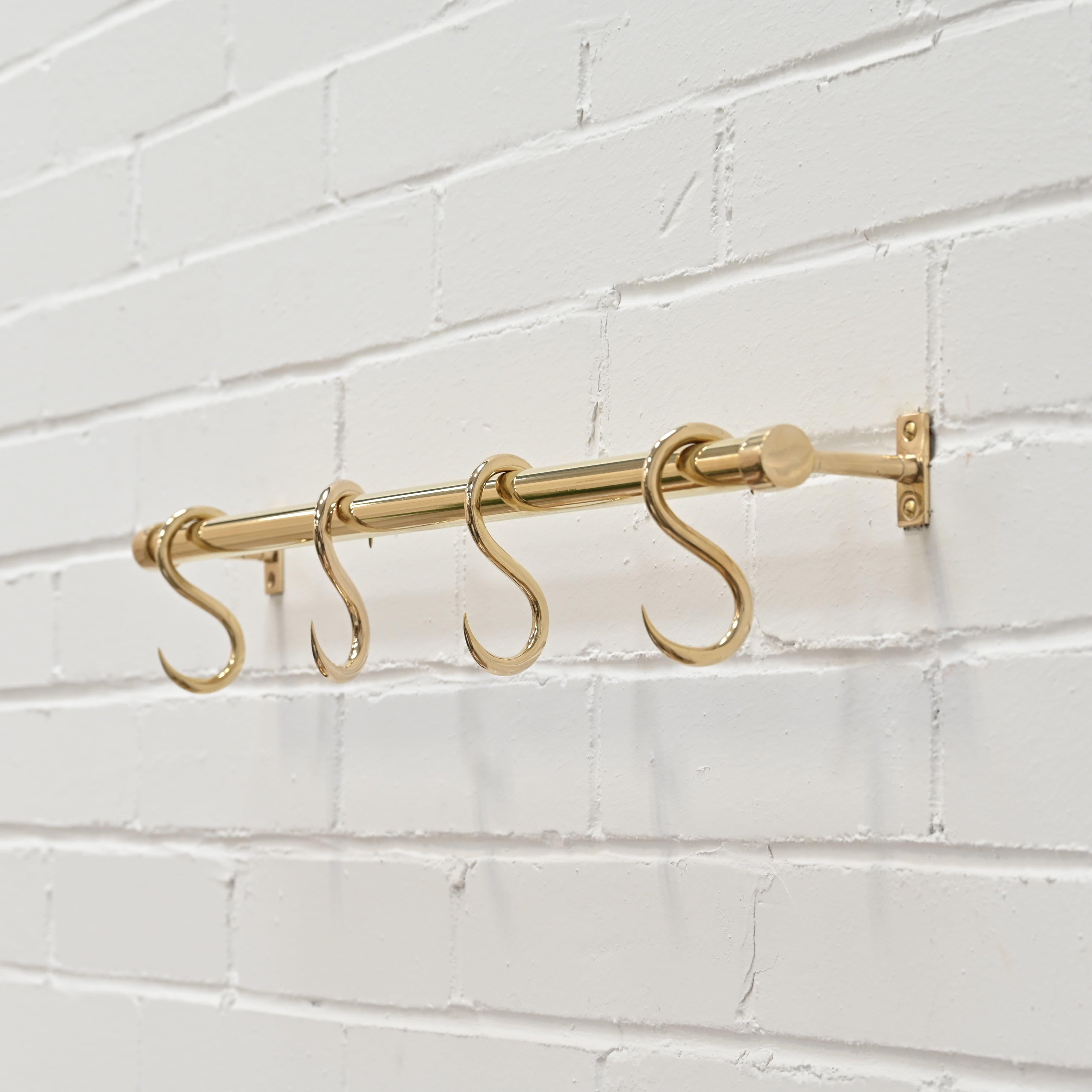 Solid Brass S Hook-S Hooks-Yester Home