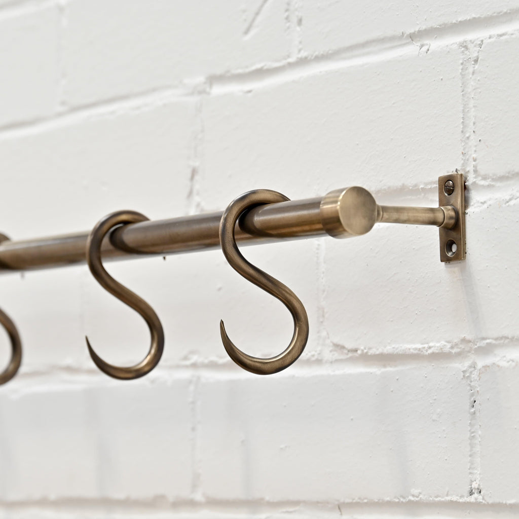 Solid Brass S Hook-S Hooks-Yester Home