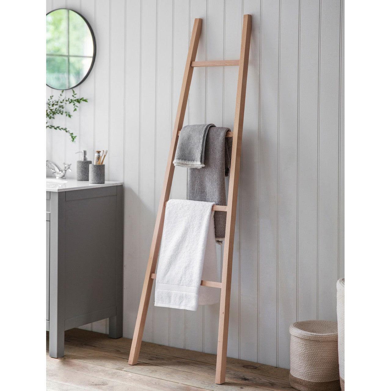 Southbourne Towel Ladder | Natural - Bathroom Storage - Garden Trading - Yester Home