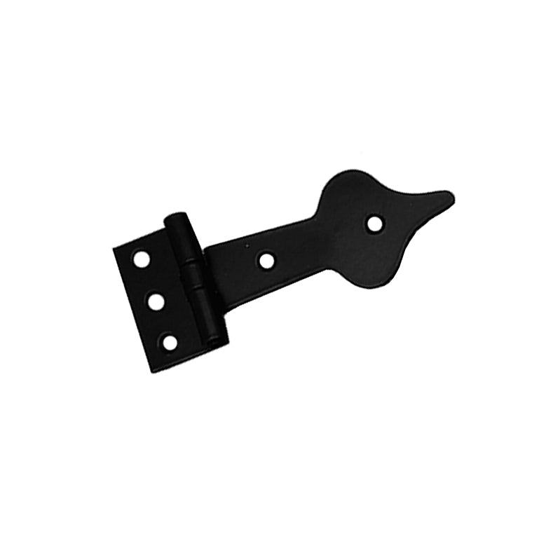 Spearhead Hinge Black-Decorative Hinges & Corners-Yester Home