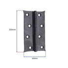 Spike Butt Hinges Large Matt Black-Hinges-Yester Home