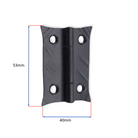 Spike Butt Hinges Small Matt Black-Hinges-Yester Home