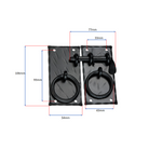 Spike Cabinet Lock Large Matt Black-Cabinet Locks-Yester Home