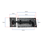 Spike Cabinet Lock Small Matt Black-Cabinet Locks-Yester Home