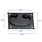 Spike Ring Drop Pull Matt Black-Ring Drop Pulls-Yester Home