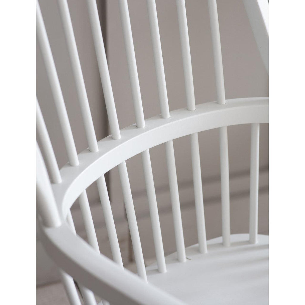 Spindle Armchair in Lily White