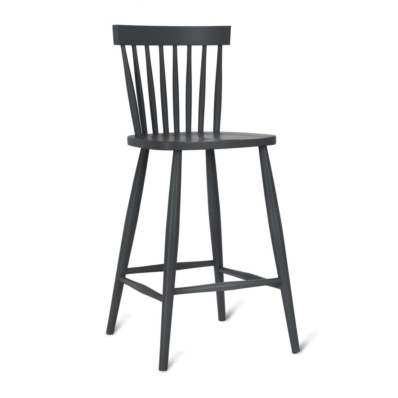 Spindle Bar Stool in Carbon - Beech-Indoor Furniture-Yester Home