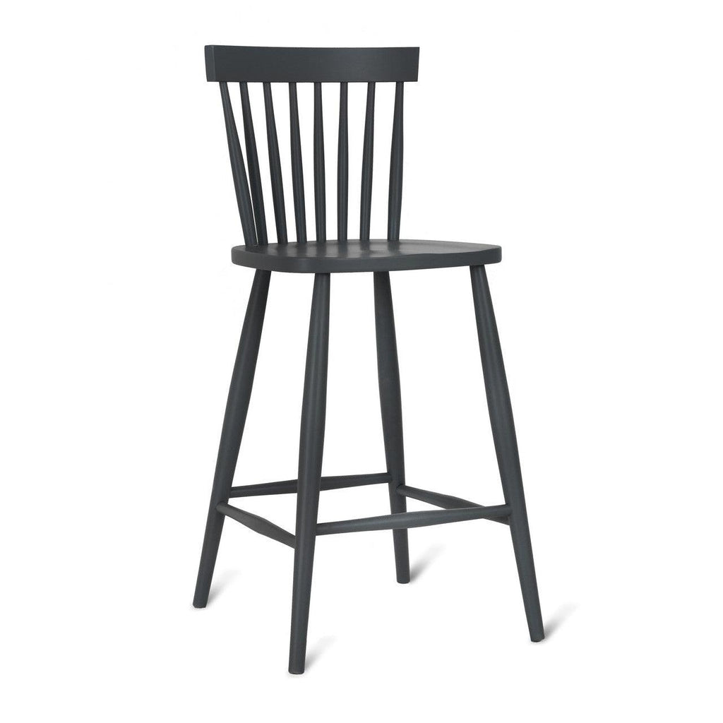 Spindle Bar Stool in Carbon - Beech