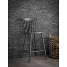 Spindle Bar Stool in Carbon - Beech-Indoor Furniture-Yester Home