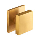 Square Centre Door Knob Satin Brass-Centre Door Knobs-Yester Home