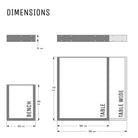 Square Industrial Legs-Industrial Legs-Yester Home