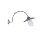 St Ives Arched Swan Neck - Galvanised Steel-Outdoor Lighting-Yester Home