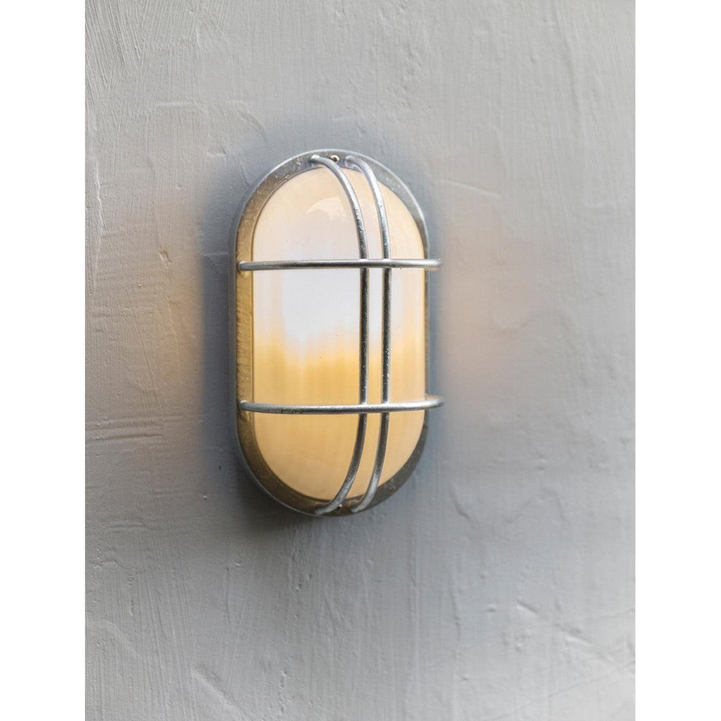 St Ives Bulk Head Light - Galvanised Steel-Outdoor Lighting-Yester Home