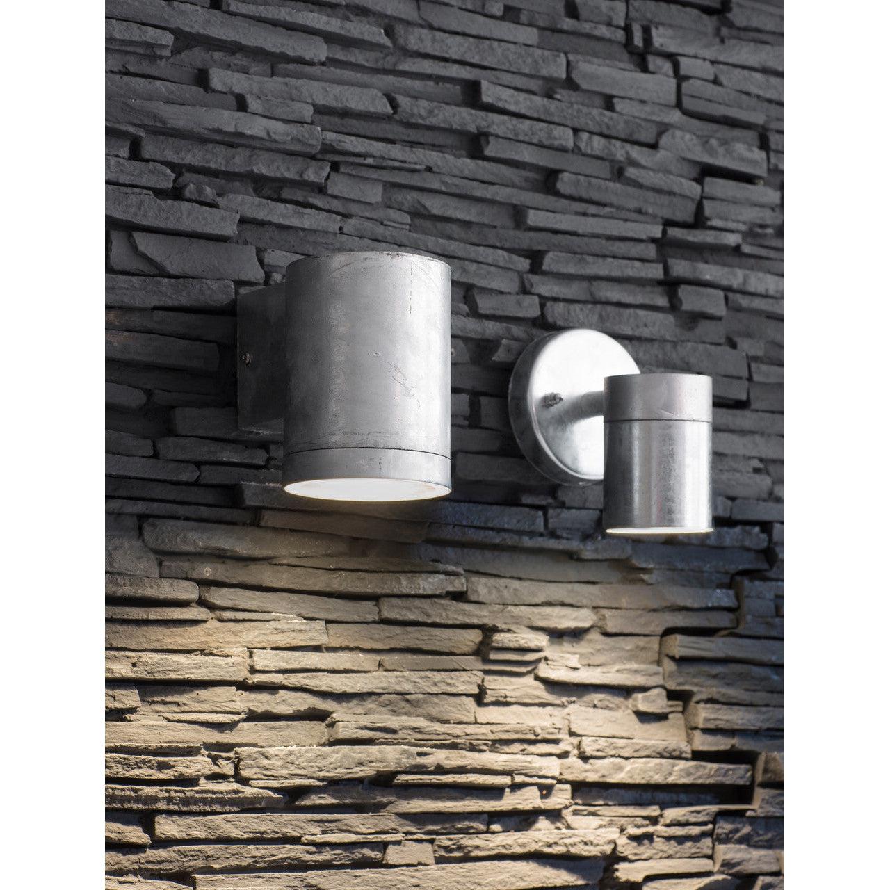 St Ives Down Light, Large - Galvanised Steel-Outdoor Lighting-Yester Home