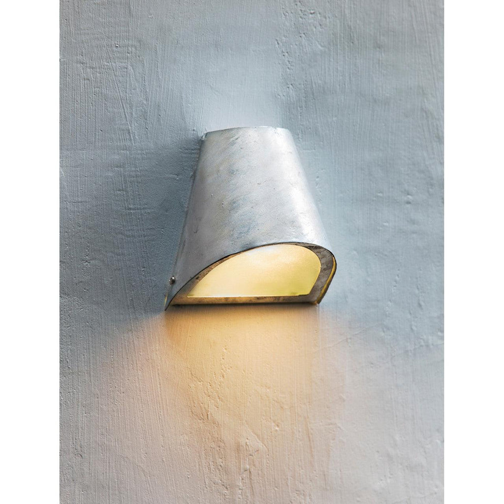 St Ives Funnel Light - Galvanised Steel-Outdoor Lighting-Yester Home