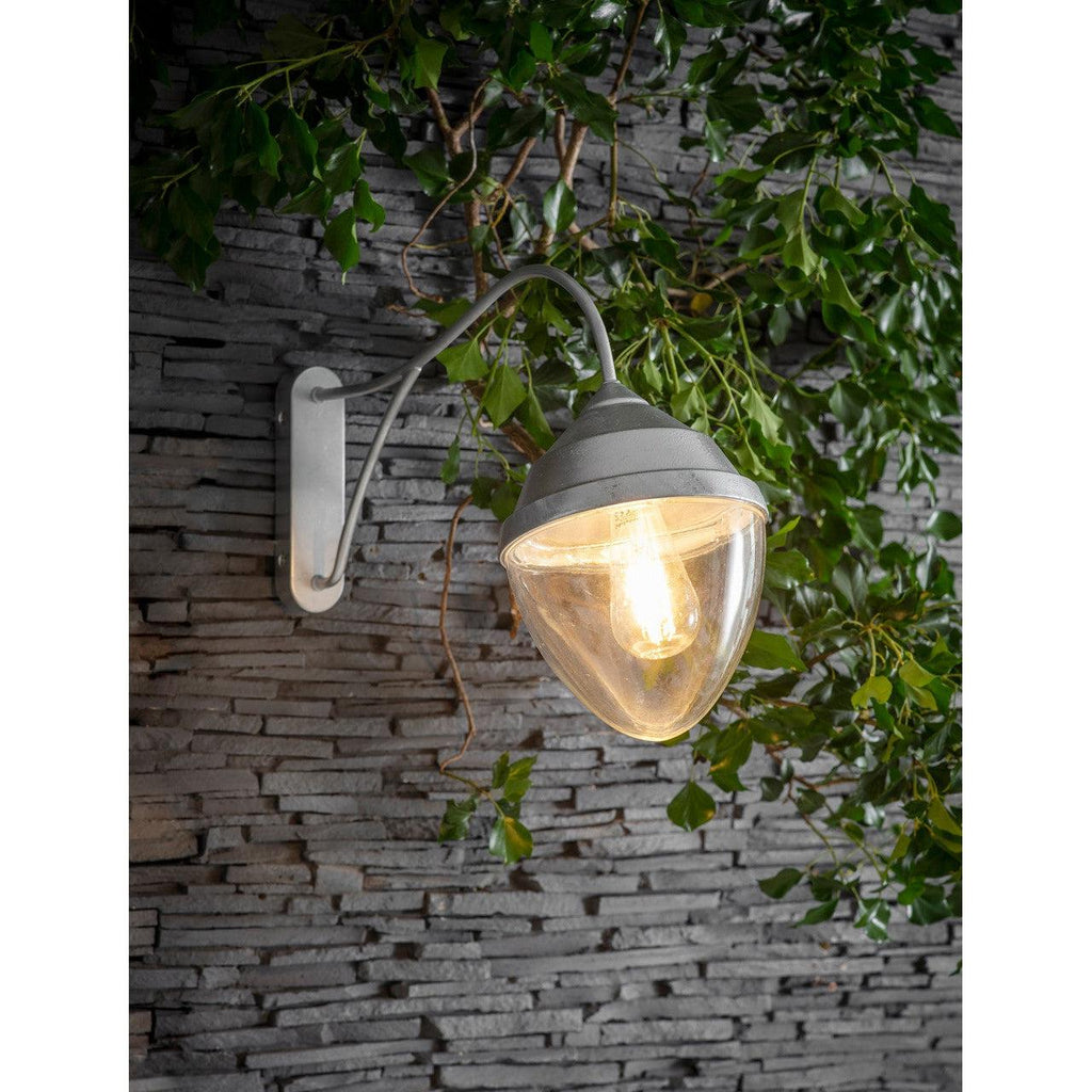 St Ives Warwick Wall Light - Galvanised Steel-Outdoor Lighting-Yester Home