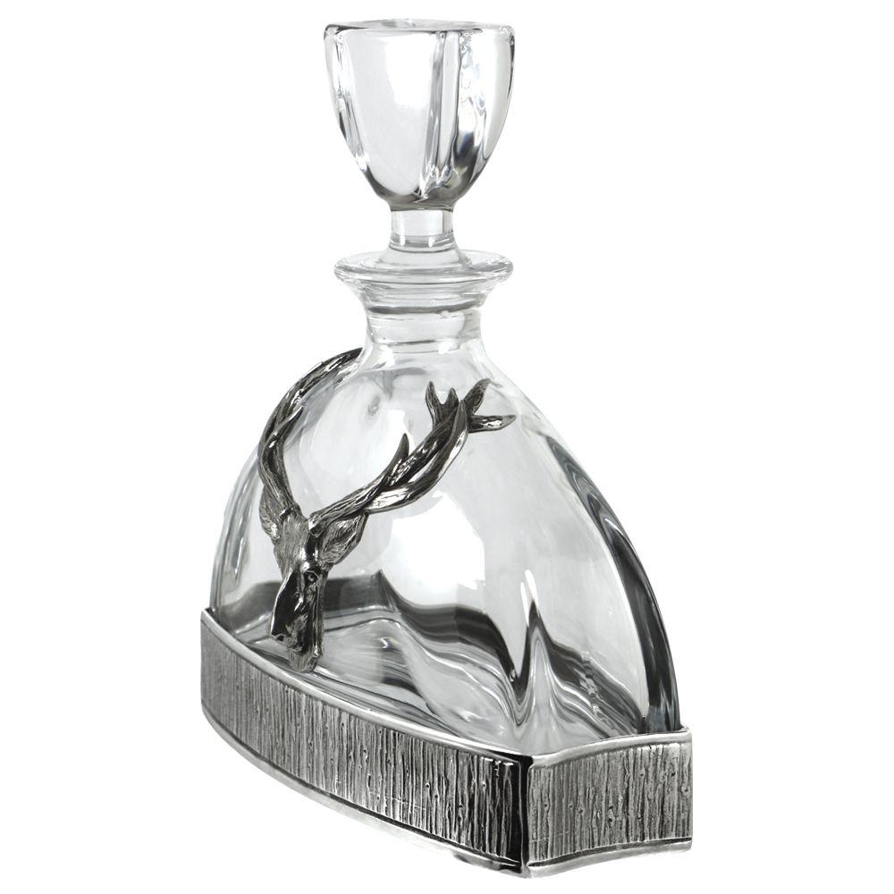 Stag Majestic Pewter Decanter-Decanters-Yester Home
