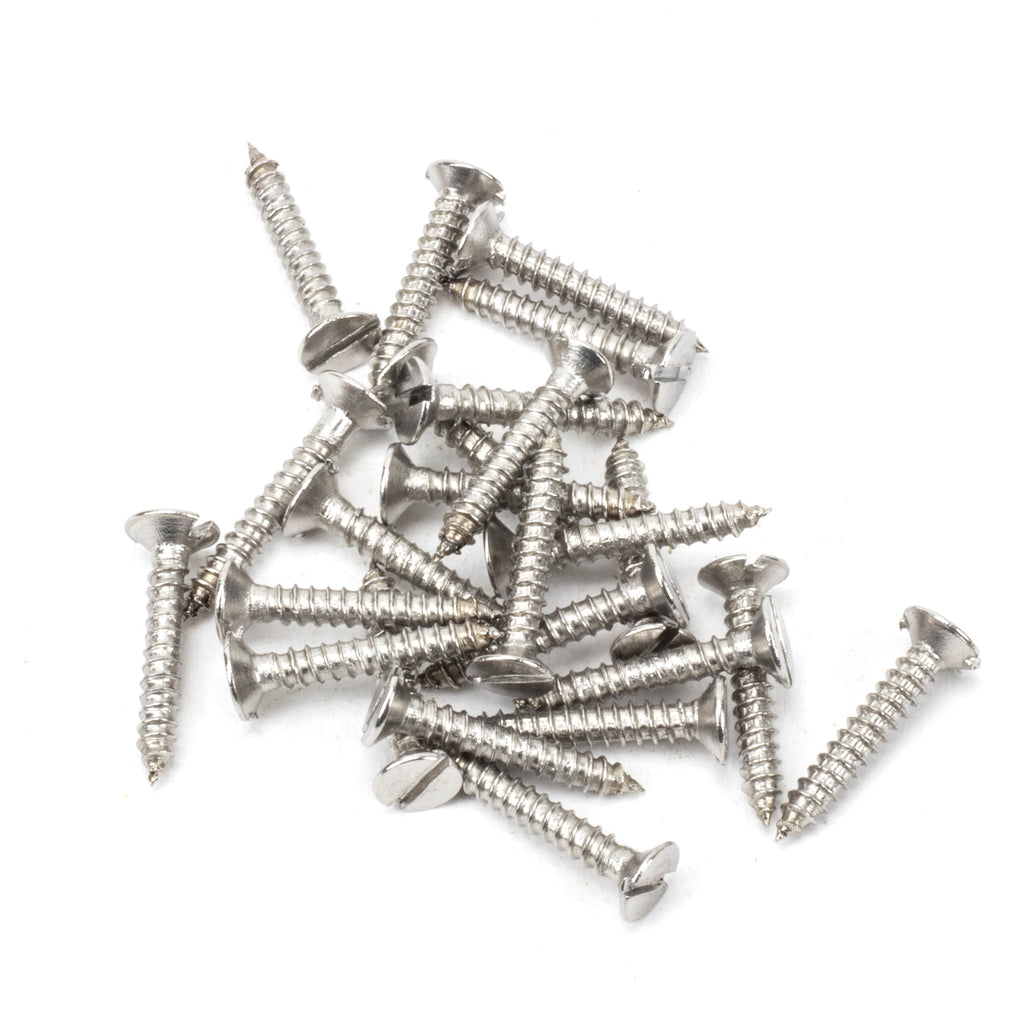 Stainless Steel 4x¾" Countersunk Screws (25) | From The Anvil