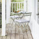 Steel Bistro Set - Clay Putty-Outdoor Tables & Chairs-Yester Home