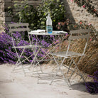 Steel Bistro Set - Clay Putty-Outdoor Tables & Chairs-Yester Home