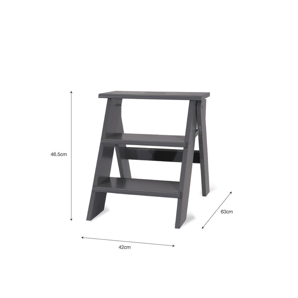 Step Stool in Charcoal - Birch Plywood