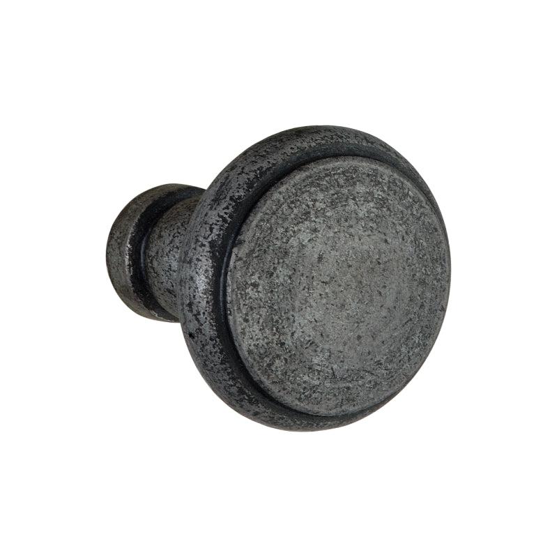 Stepped 30mm Cupboard Knob Pewter-Pewter Cupboard Knobs-Yester Home