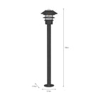 Strand Post Lamp in Carbon-Path Lights-Yester Home