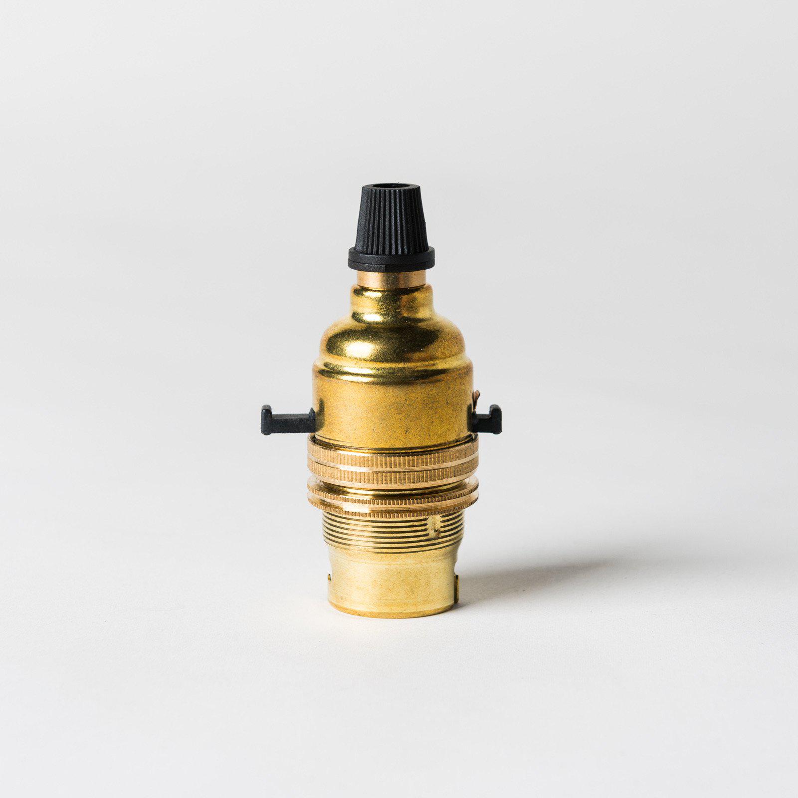 Switched Bayonet Period Lampholder with grip - All Colours-Lampholders-Yester Home