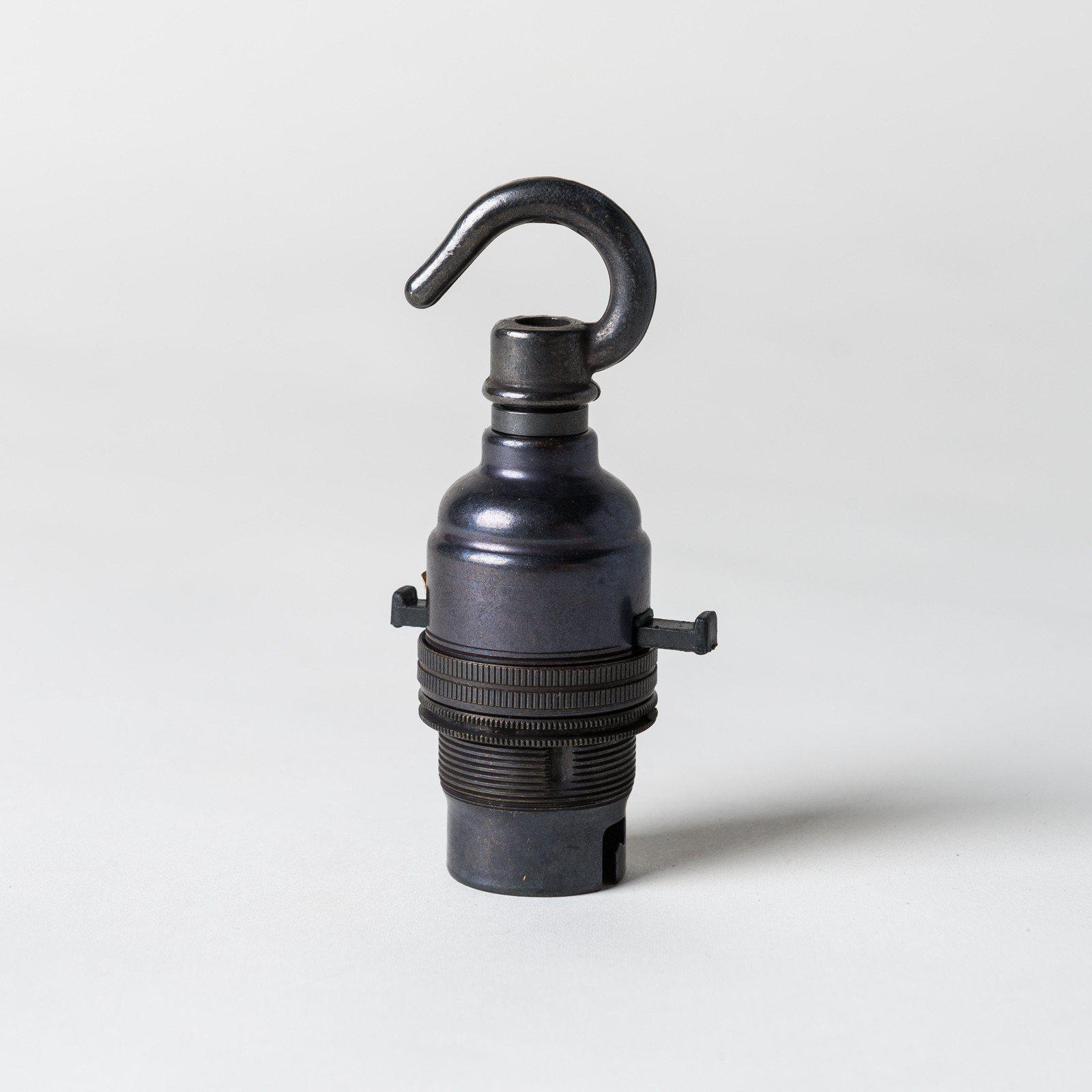 Switched Bayonet Period Lampholder with hook - All Colours-Lampholders-Yester Home
