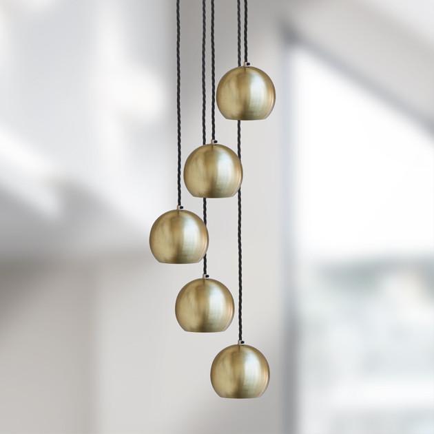 The Globe Collection Pendant - Brass