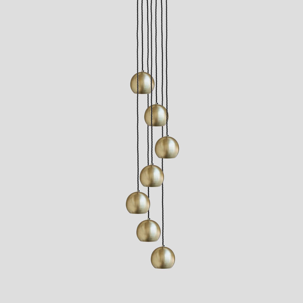 The Globe Collection Pendant - Brass-Ceiling Lights-Yester Home