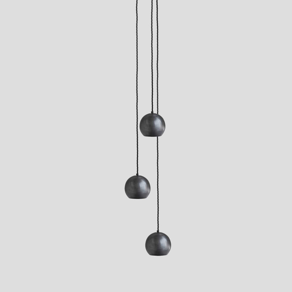 The Globe Collection Pendant - Pewter-Ceiling Lights-Yester Home