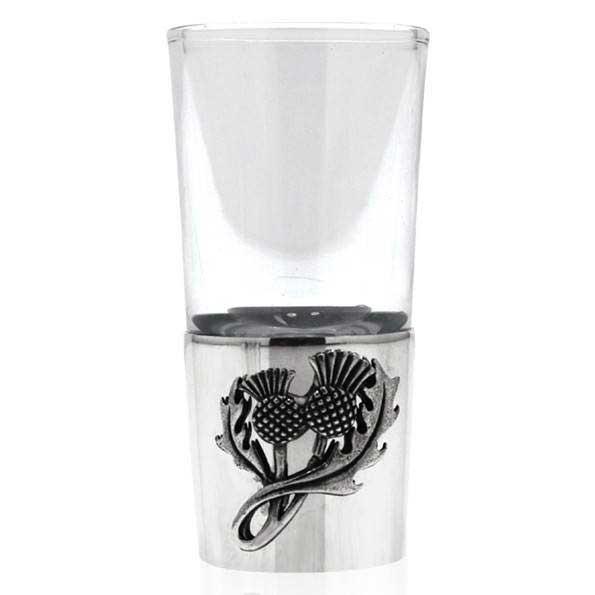 Thistle Pewter Shot Glass-Shot Glasses-Yester Home