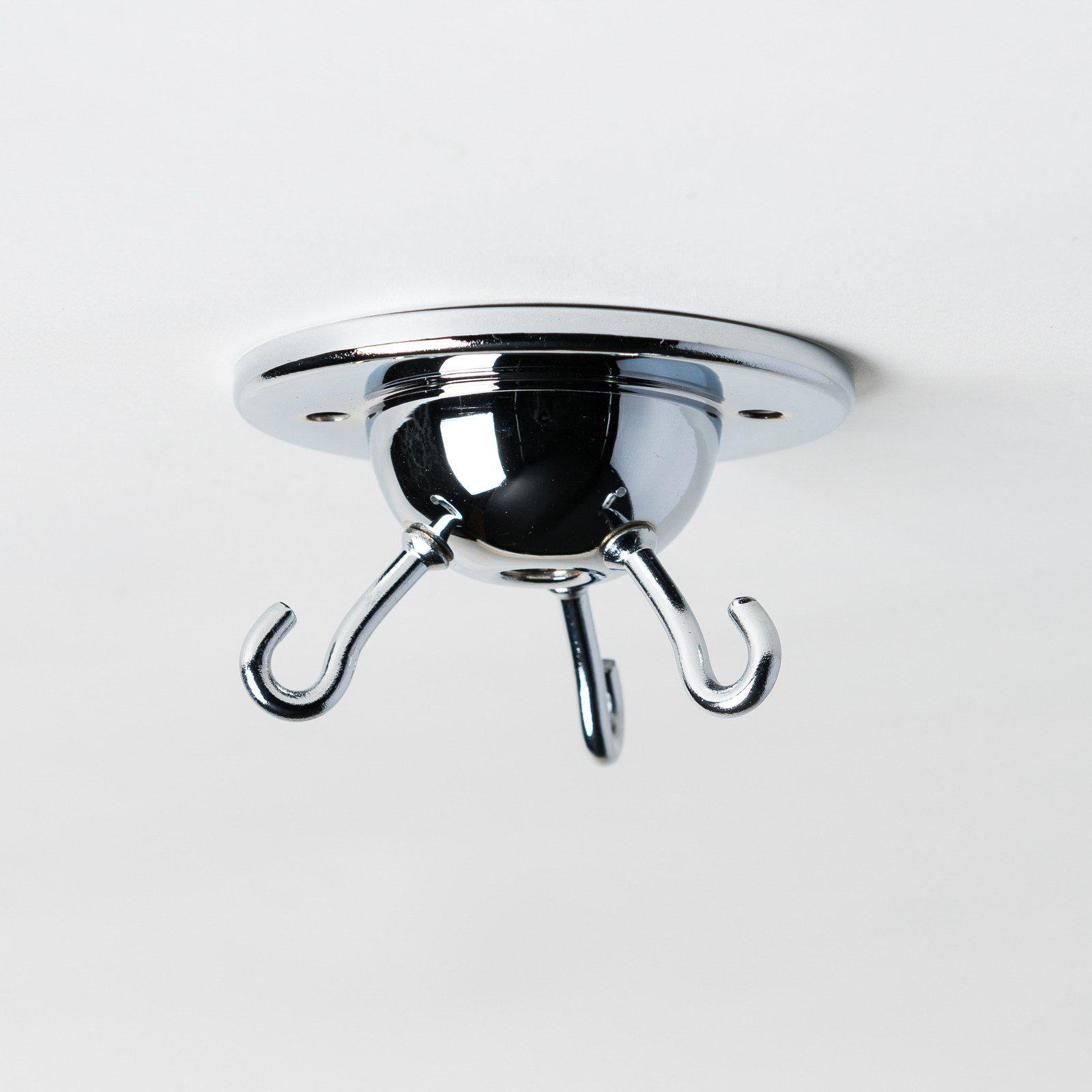 Three Hook Ceiling Plate - All Colours-Ceiling Hooks-Yester Home