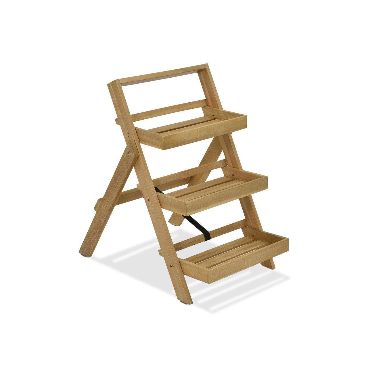 Titchberry Folding Plant Stand | Small | Natural-Plant Stands-Yester Home
