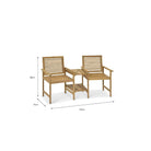 Titchberry Loveseat | Natural - Outdoor Chairs & Loungers - Garden Trading - Yester Home