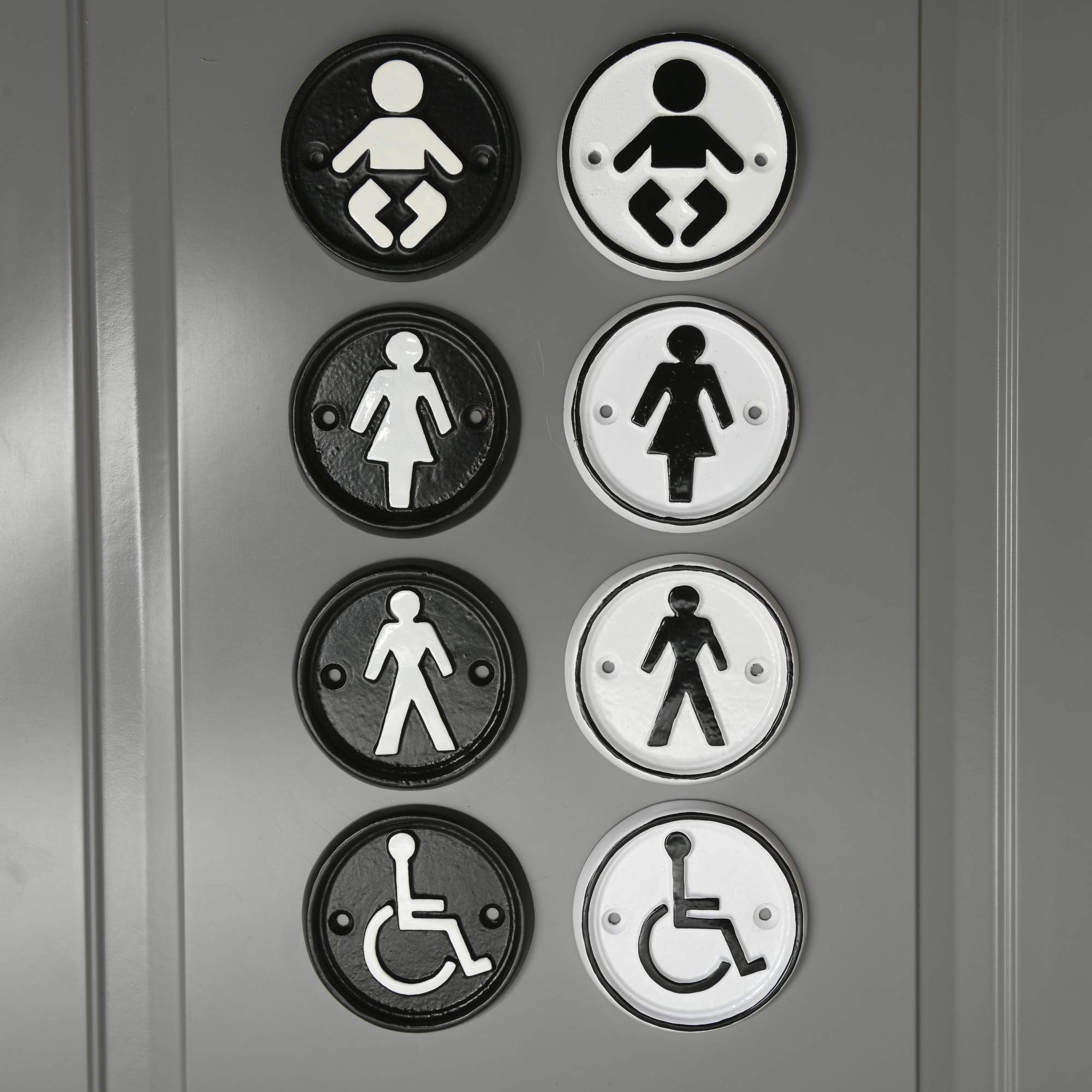 Toilet Door Badges-Toilet Sign-Yester Home